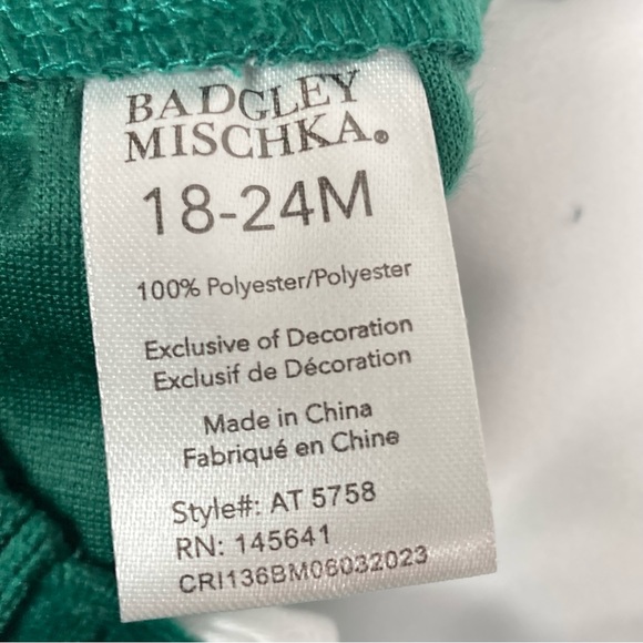 Badgley Mischka Boys Velour Pants With Suspenders Long Sleeve Shirt Size 18/24 M - Picture 8 of 11